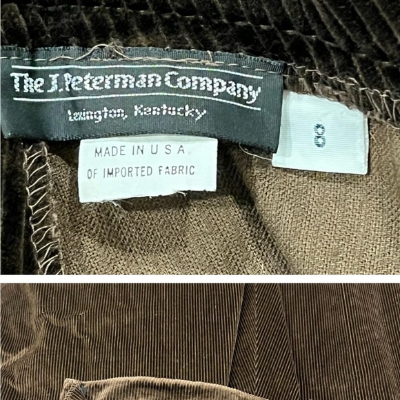 The J Peterman Company Maxi Skirt, USA, Corduroy. Brown, 8 - Picture 3 of 3